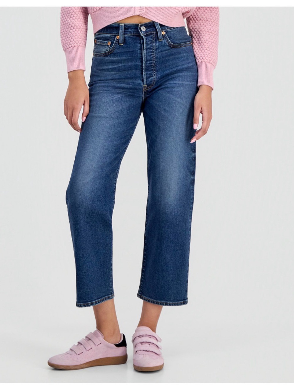 Levi's Women's Ribcage High-Rise Straight Ankle Jeans